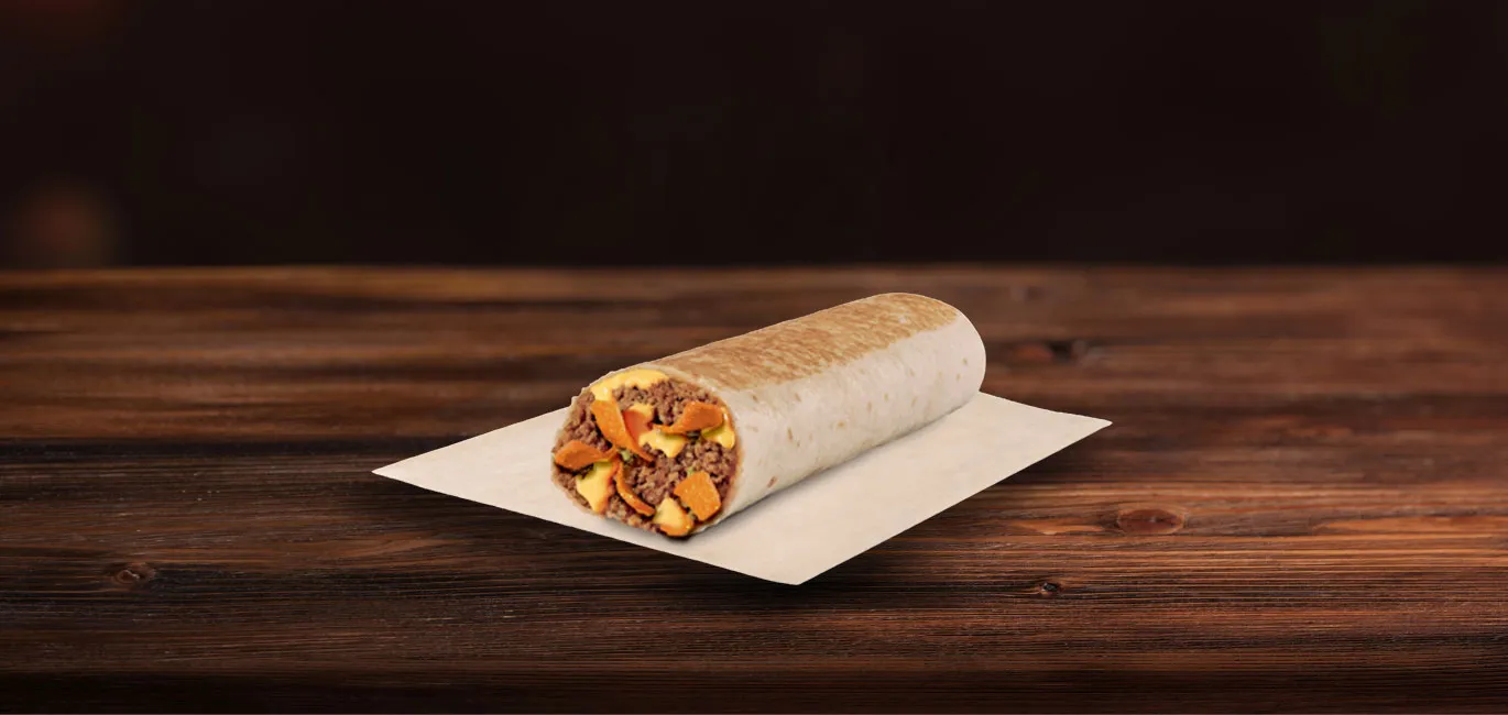 Beefy Nacho Burrito