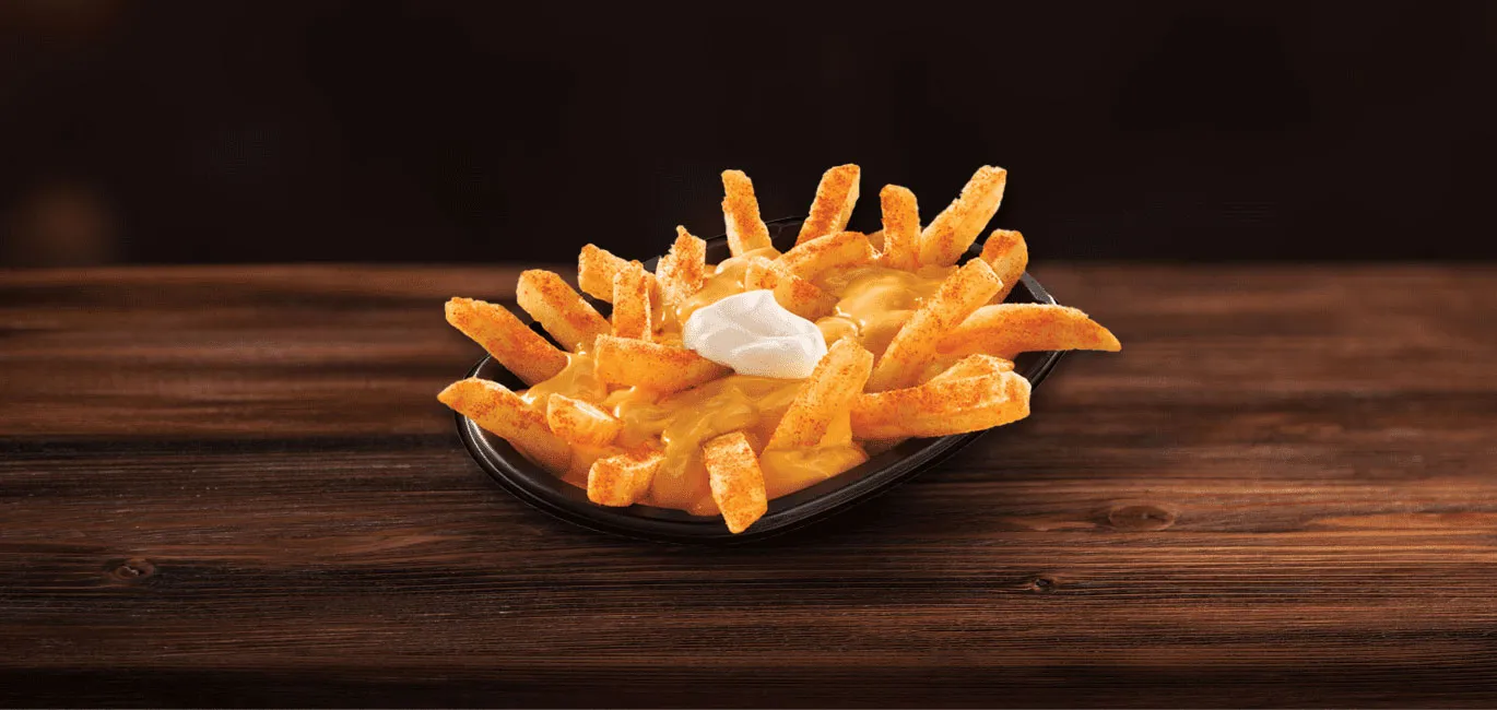 Cheesy Topped Fries